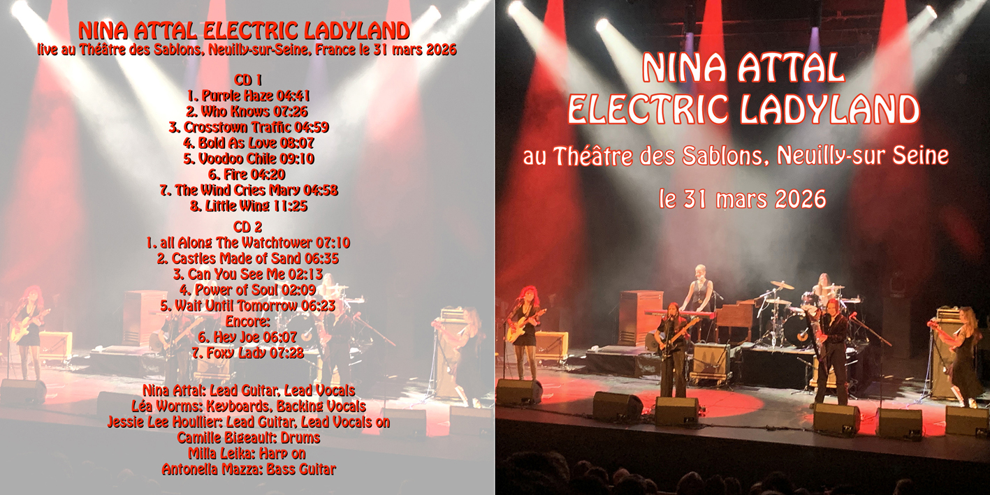 Nina Attal Electric Ladyland, Théâtre des Sablons, Neuilly, 31 mars 2026 cover